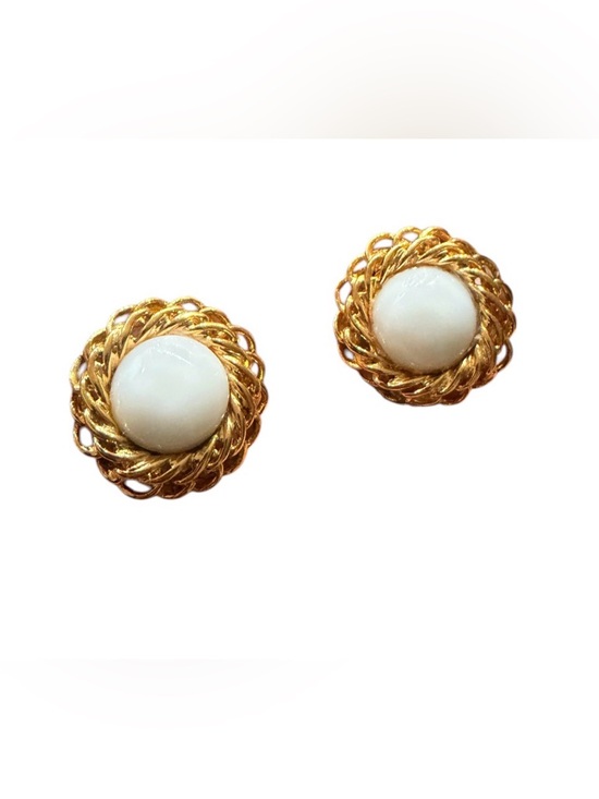 CHANEL Jewelry - CHANEL Authentic  Gold Plated    Clip Ons Earrings-Preowned As Is Read